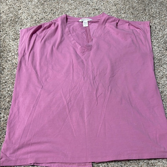 Athleta Purple Sleeveless Boxy T-Shirt With Slit Back - Picture 1 of 5